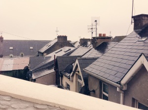 Obsessed with these roofs; can't you envision the chimney sweepers from the classic Mary Poppins?